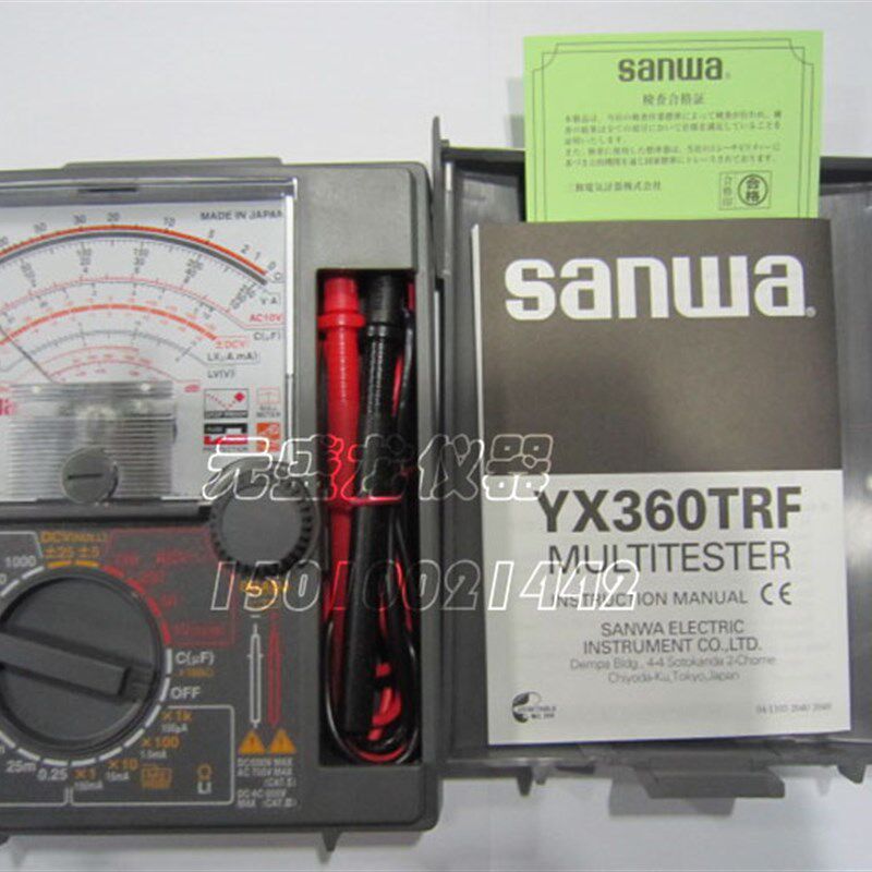 日本三和SANWA 指针式万用表YX360TRF 防跌落抗摔 三年质保 实拍