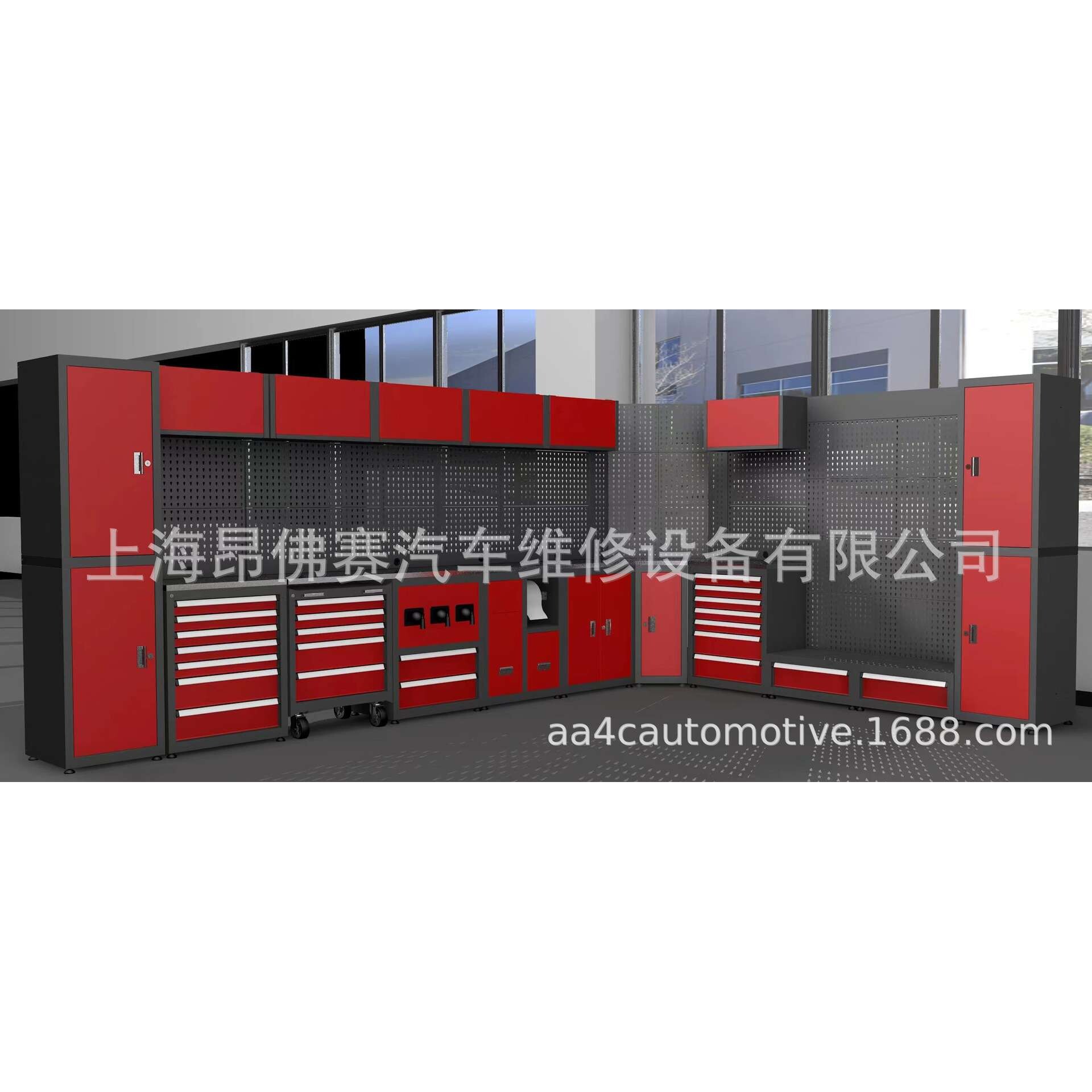 工作站汽修工具车抽屉式多功能组合工作台维修工具柜重型推车间用
