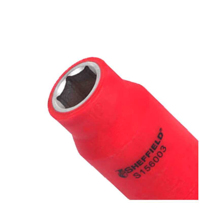 钢盾1/2"系列绝缘六角套筒10-32mm电工专用锂电扳手套筒S156001