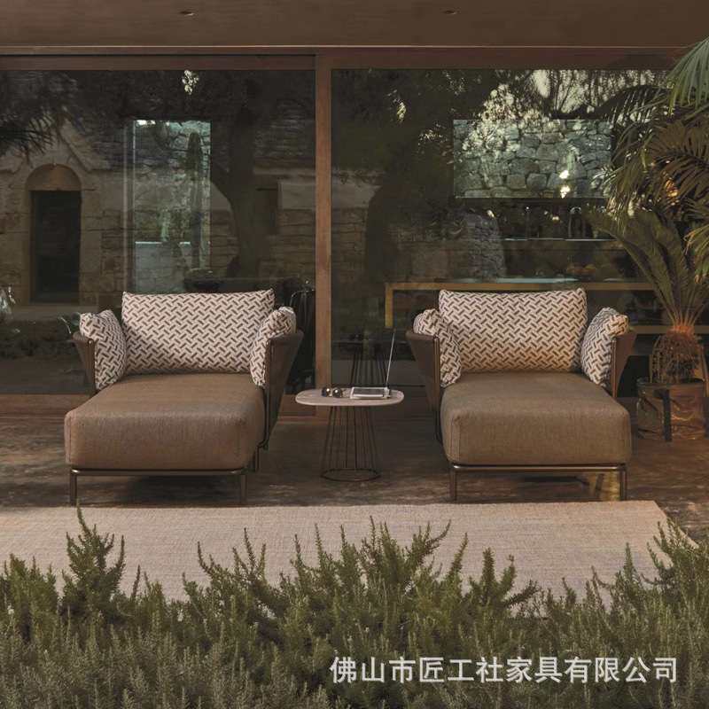 户外沙发藤编绳子休闲别墅庭院花园露天阳台藤椅组合现代简约家具
