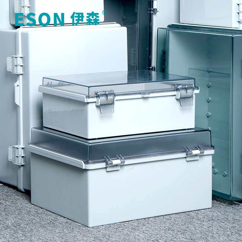 伊森ES-X3塑料防水盒400*300*200通用网络接线电箱仪表盒防水外壳