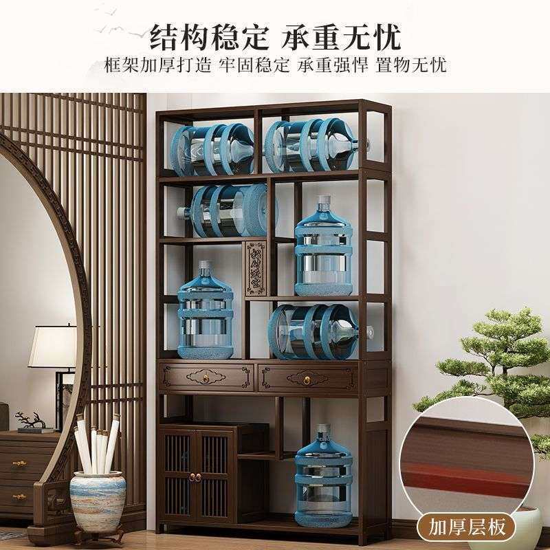 玄关柜新中式隔断屏风柜入户带门置物架办公室墙现代简约客厅酒柜