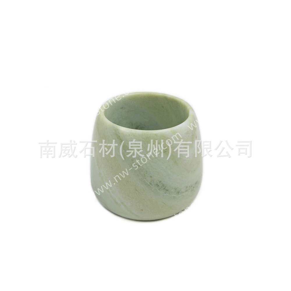 复古法式天然大理石蜡烛杯烛台空杯香氛杯笔筒收纳杯