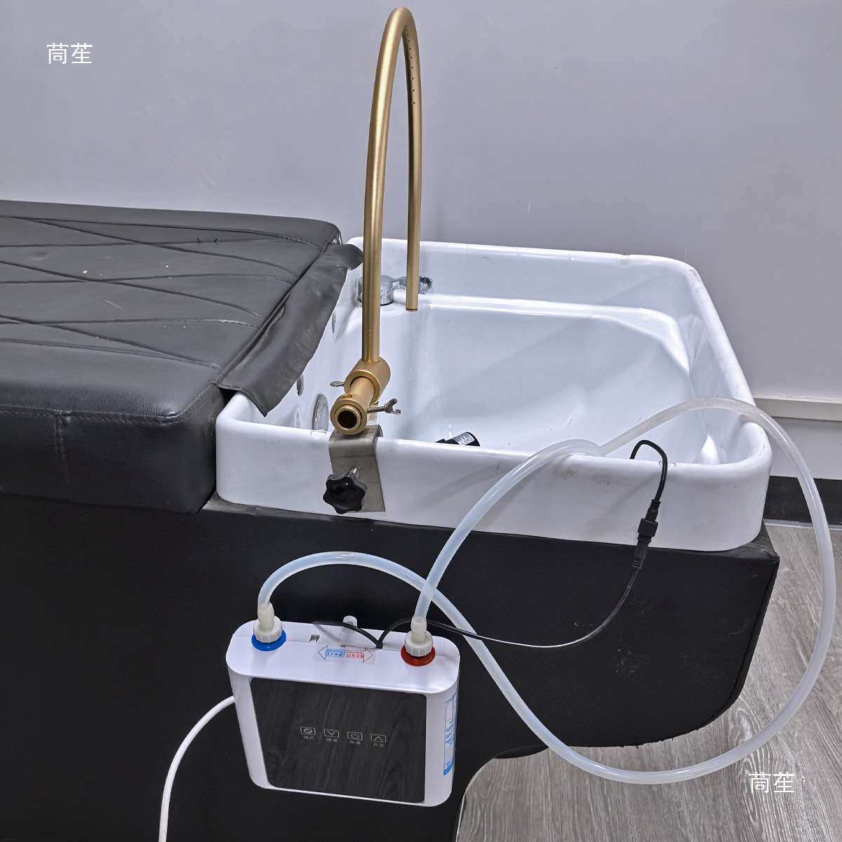 移动头疗仪水循环可家用洗头床加装恒温加热白转养黑泡头