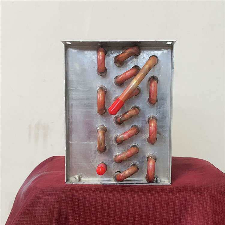 制冷展示柜冰柜风冷水冷小型铜管散热器热交换蒸发器翅片式冷凝器