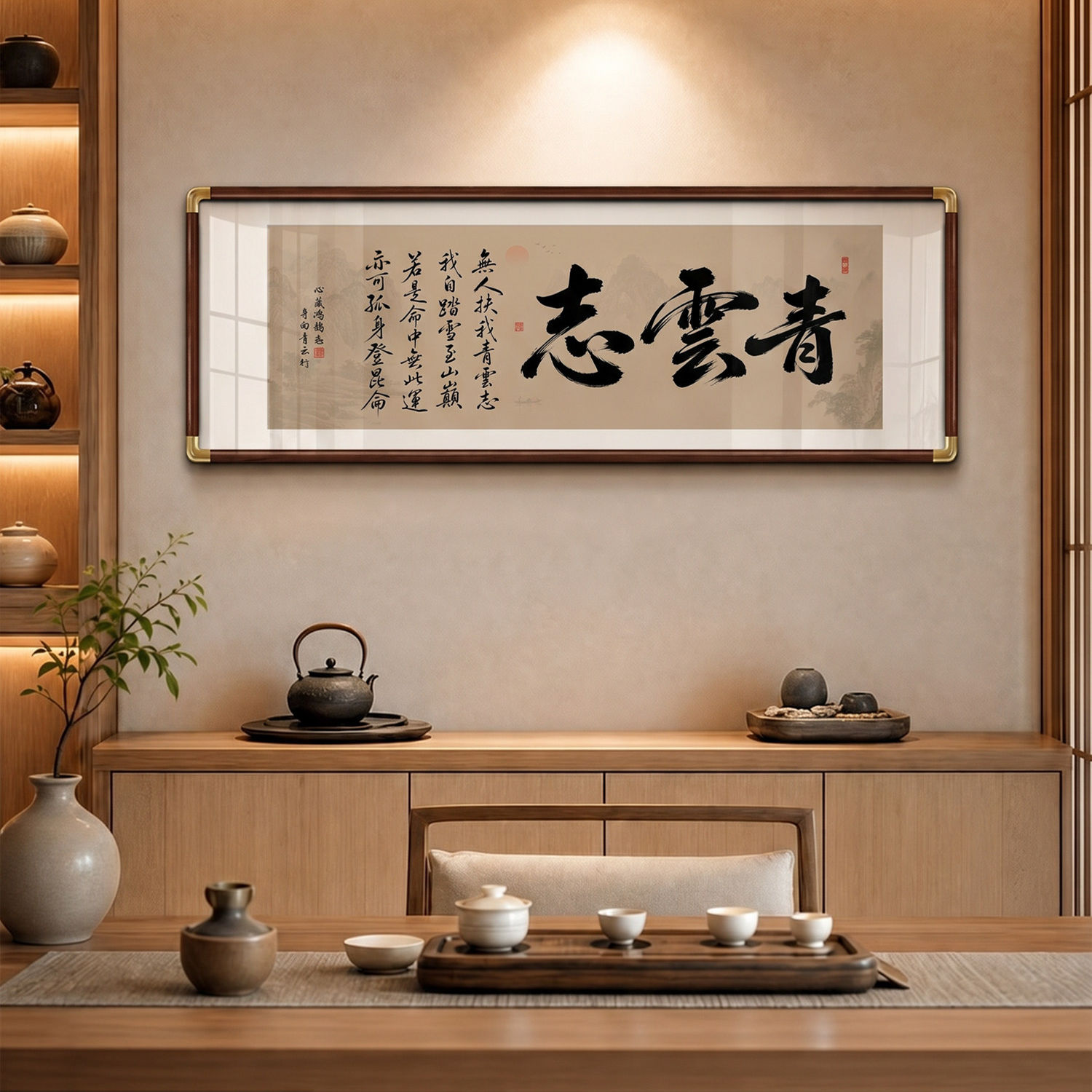 青云志书法挂画新中式字客图片