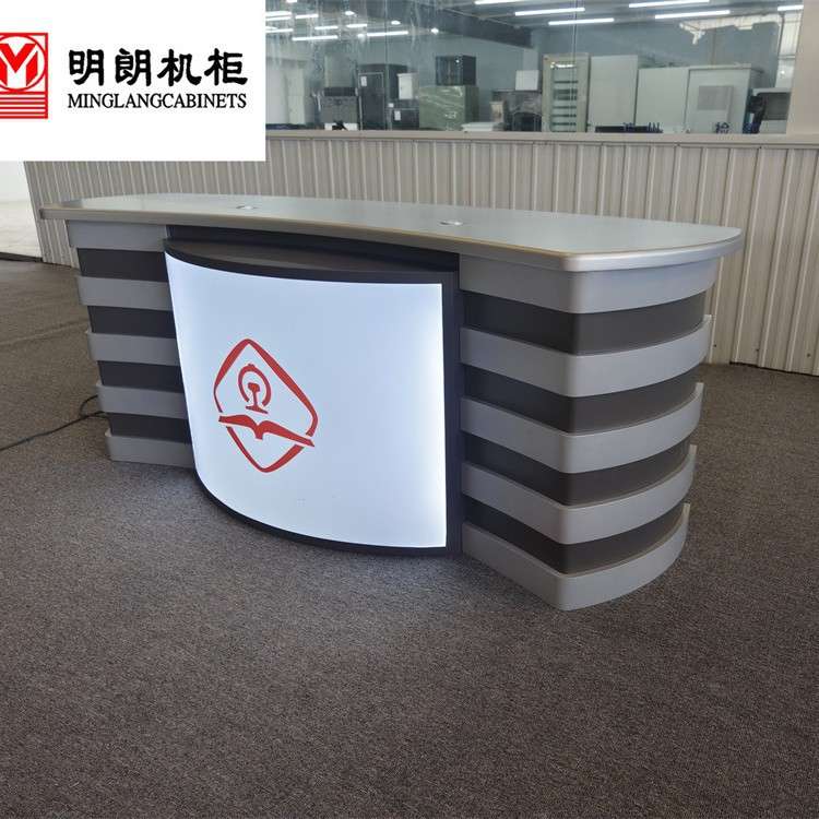 播音桌演播室演播桌校园直播桌电视台导播桌主持人新闻访谈桌