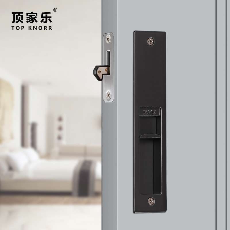 日式移门锁推拉门钩锁木移门钩锁平移门锁卫生间指示移门锁趟门锁