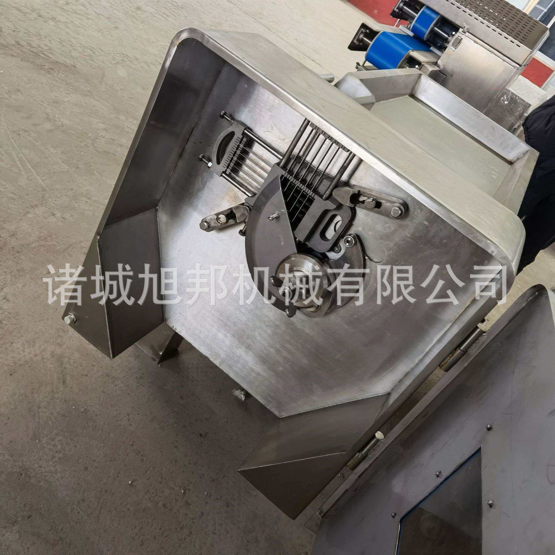 全自动五香肉粽切丁机 卤肉火腿切丁设备 连续式高速牛肉切粒机