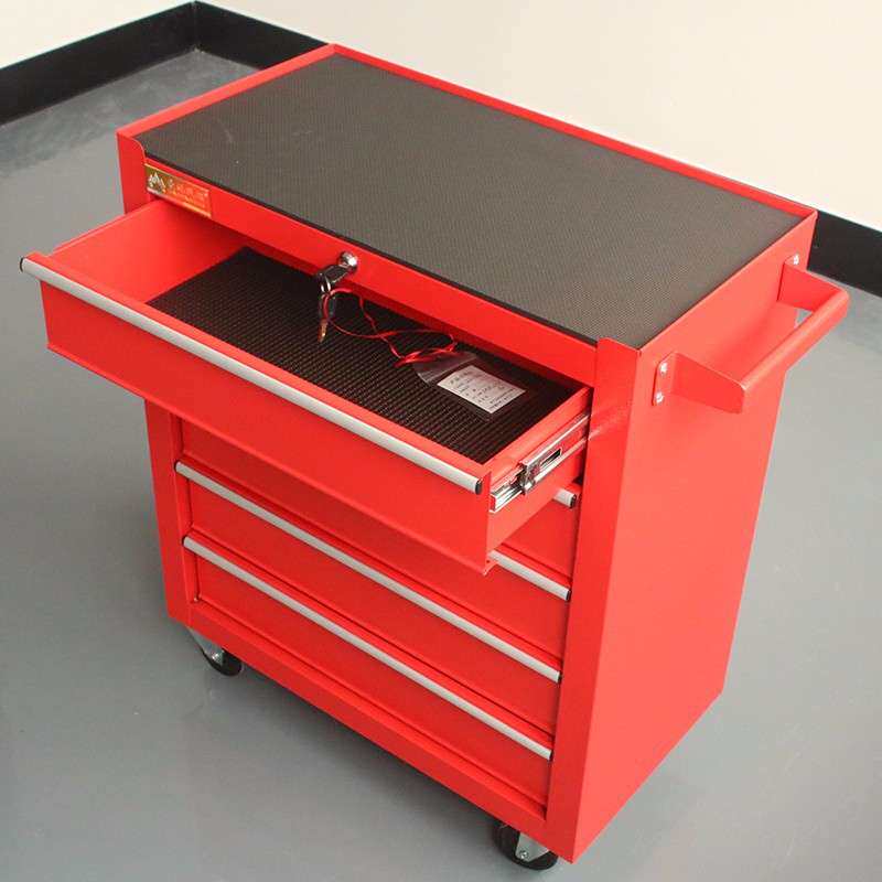 家松多功能带锁重型移动工具箱汽车保养抽屉式静音万向轮工具车