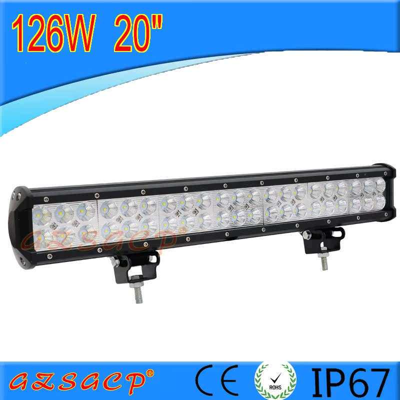 汽车led长条射灯12v24v货车灯超亮强光越野车改装前杠中网灯126W