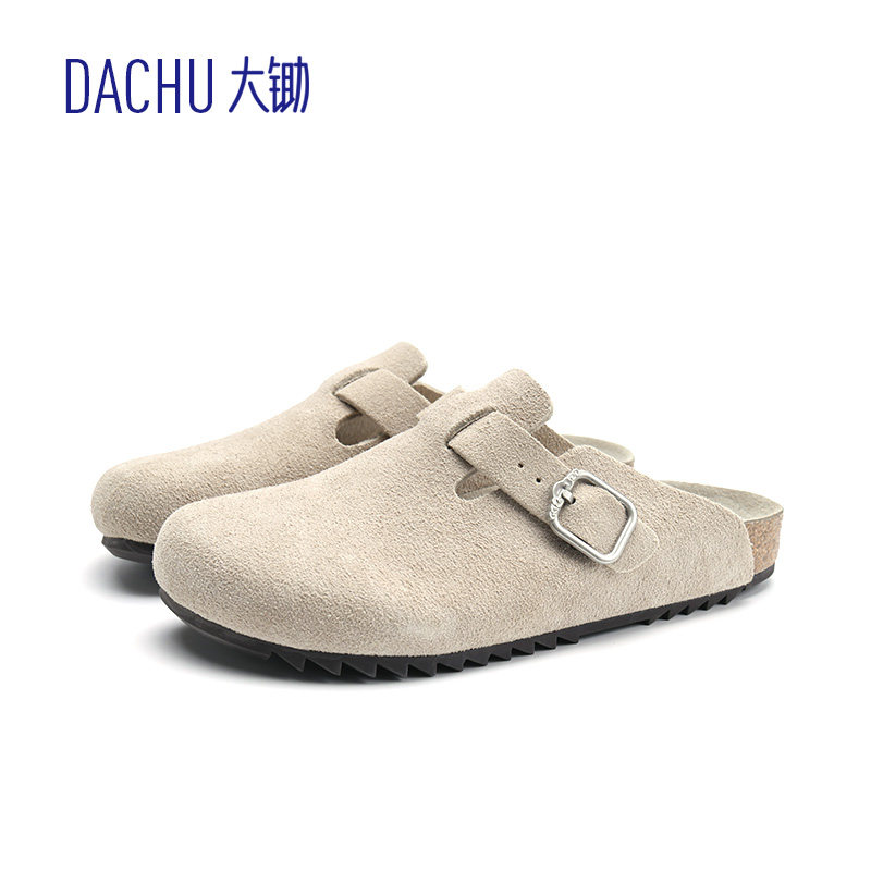【防水】大锄DACHU勃肯鞋真软木包头拖一脚蹬懒人鞋Boston博肯鞋