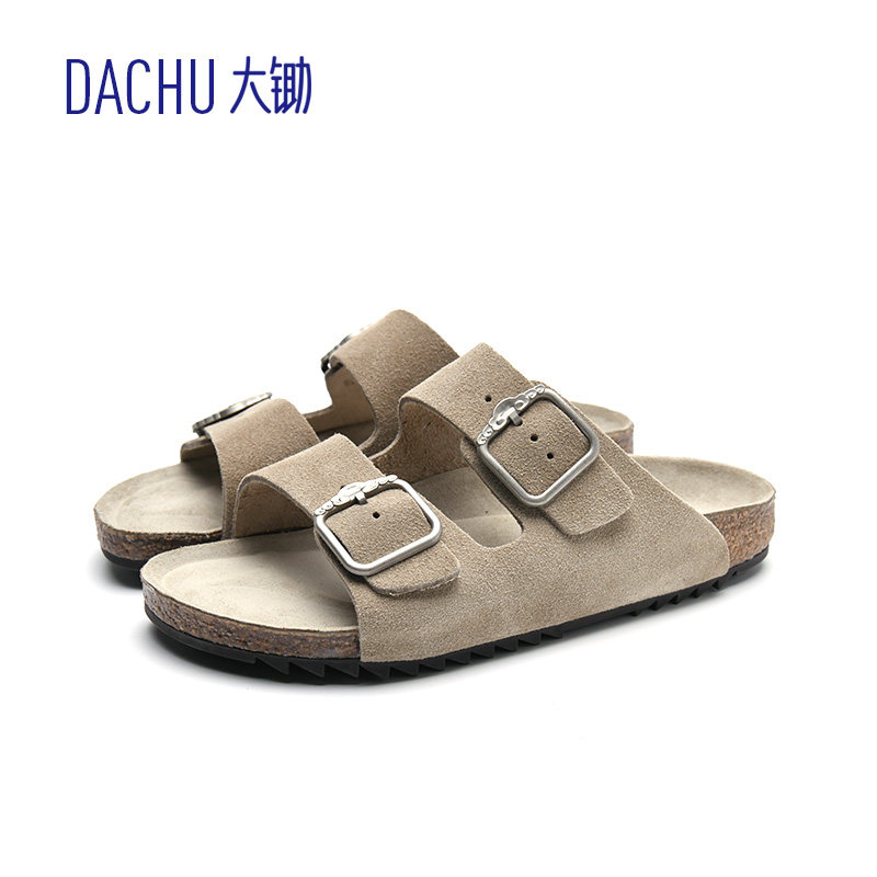大锄DACHU勃肯鞋真软木防水防滑凉拖鞋舒适百搭复古Arizona博肯鞋
