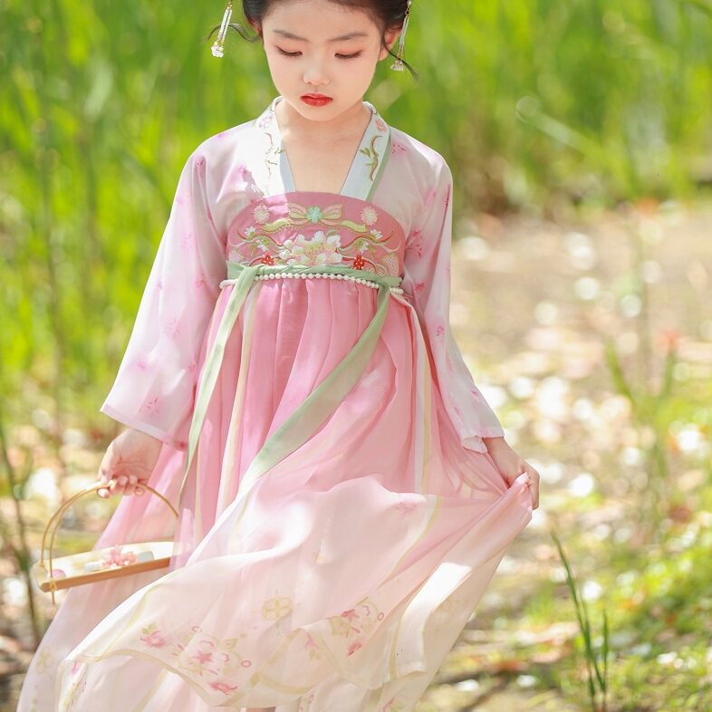 汉服女童2026新款儿童古风演出服日常可穿女孩国风公主超仙古装夏