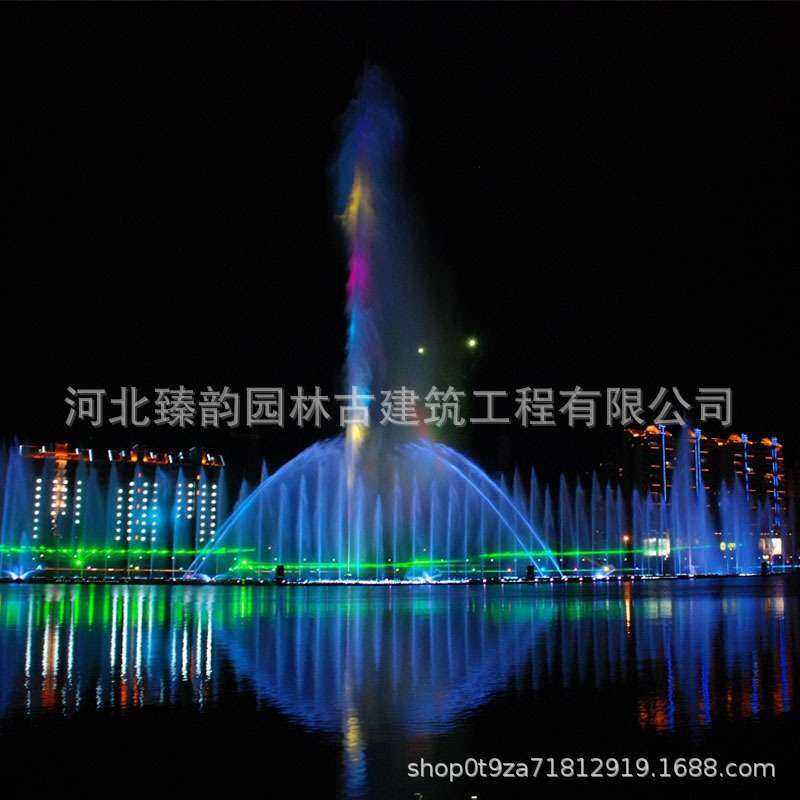 彩虹桥体一维二维音乐喷泉喷头全套设备厂家大型摇摆数控控制系统