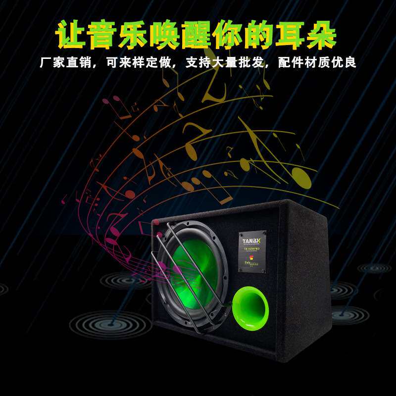 汽车音响 汽车低音炮12寸12V 车载低音炮 重低音有源功放音