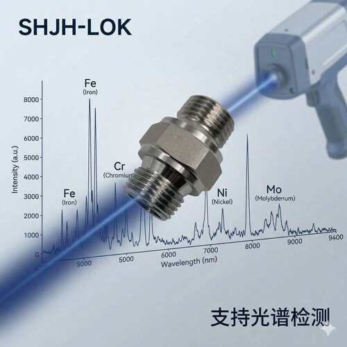 替换世伟洛克管螺纹六角对丝接头双头外丝SS-12-HN-RS耐磨316