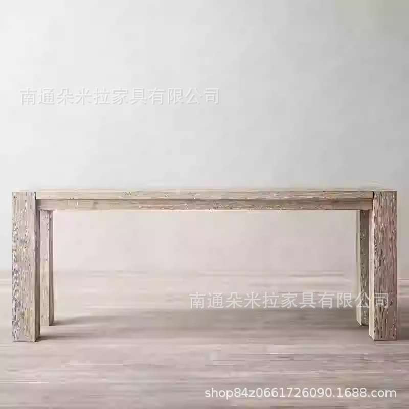 RH美式家具美式乡村复古实木玄关桌现代简约门厅入户玄关台