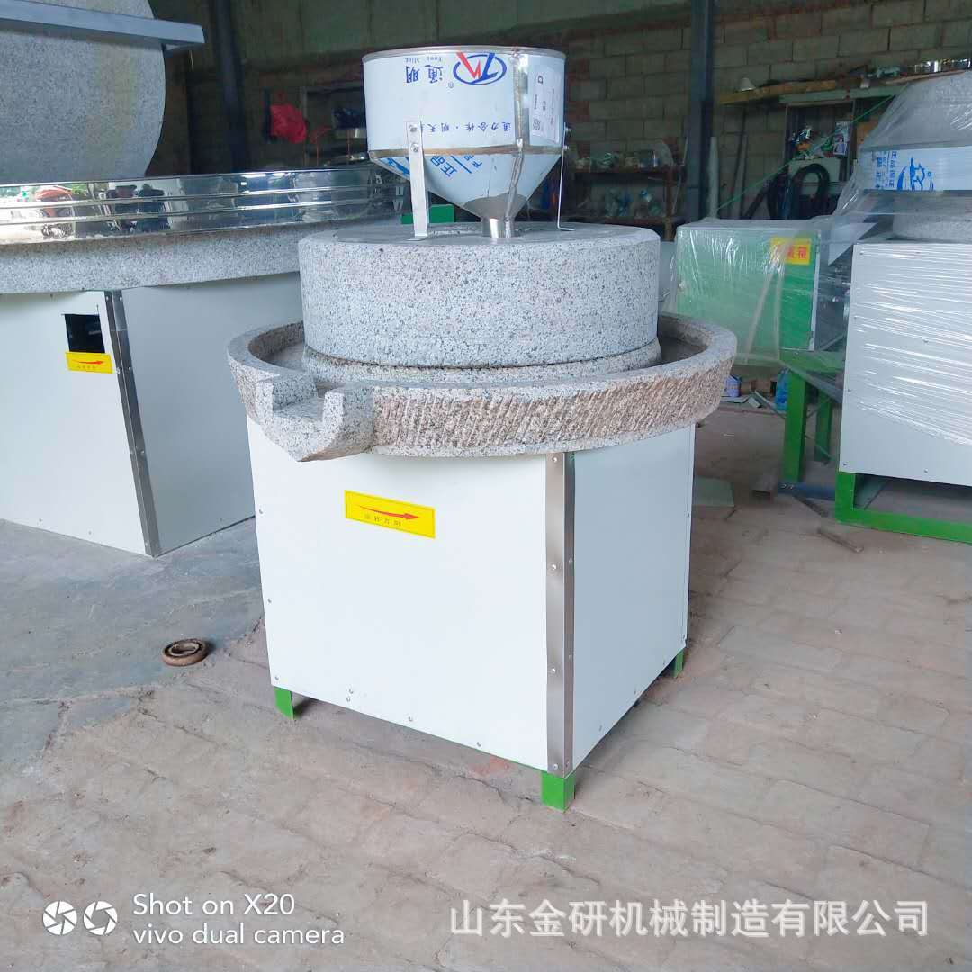 60型号电动芝麻香油石磨机 豆浆米浆石磨机 艾草纯天然石磨机