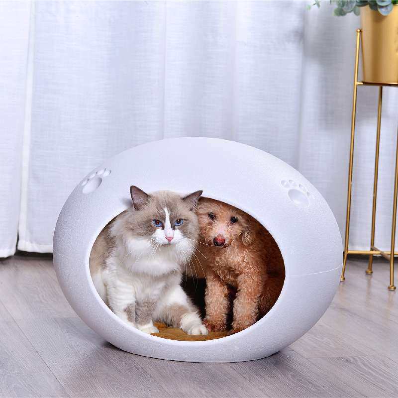 亚马逊塑料猫窝狗窝狗屋户外防雨防水流浪猫房子室外阳台产床狗床