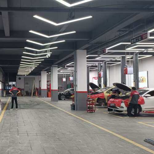 机修工位灯4S店维修保养灯LED灯灯口型灯回型灯灯管一体式