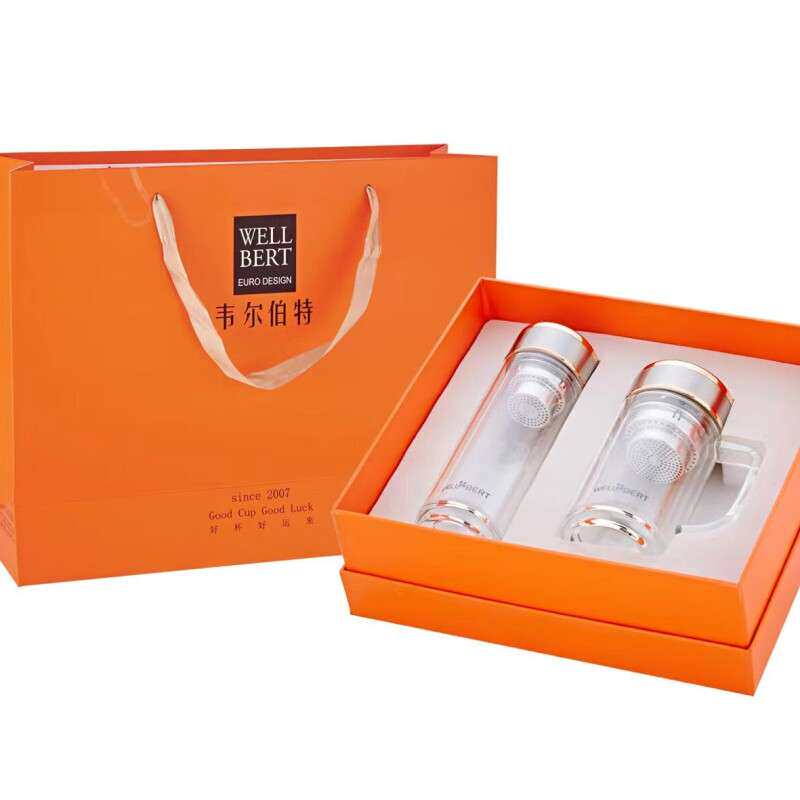 韦尔伯特 WELL BERT奔富玻璃杯套装带茶隔WTO-30350