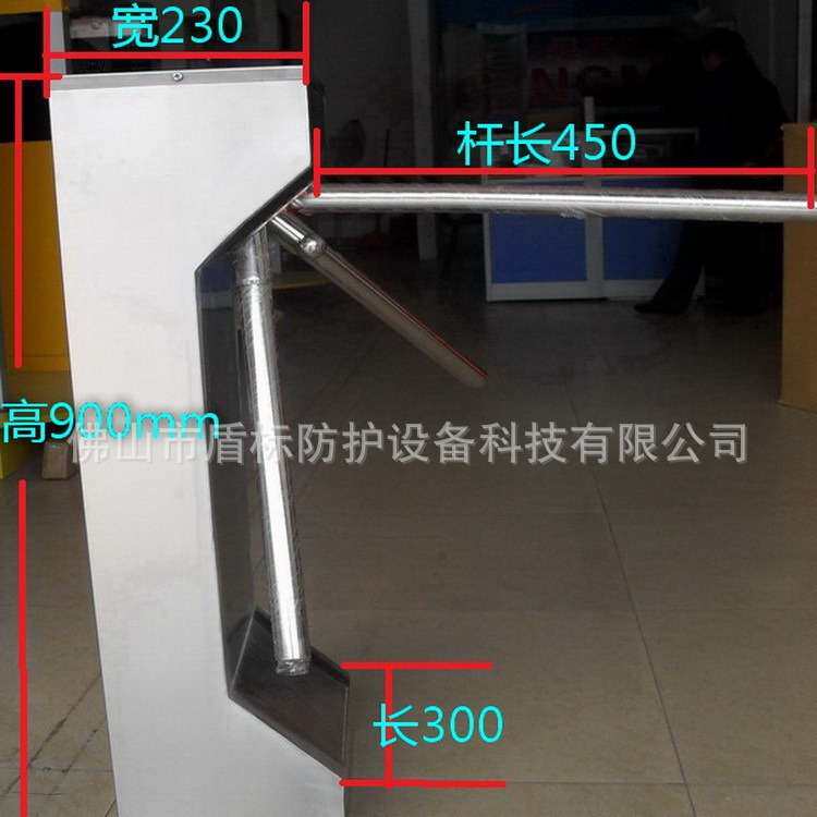 游乐园不锈钢入口旋转三滚闸 单向通道三杆闸门 半高通道挡闸机