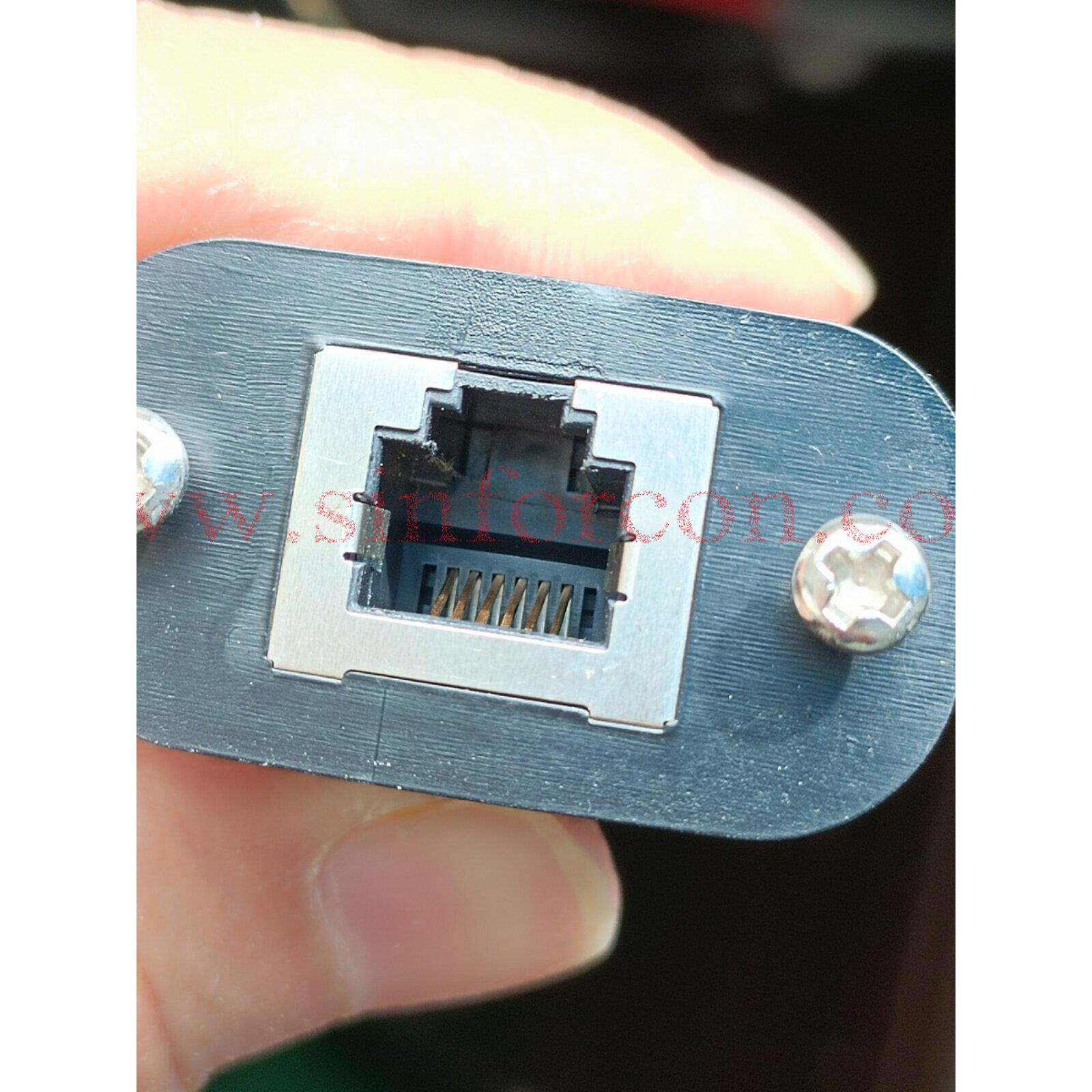 面板类型Rj11 Rj12母头带螺钉/帽机箱面板安装线延长线水晶头6P电