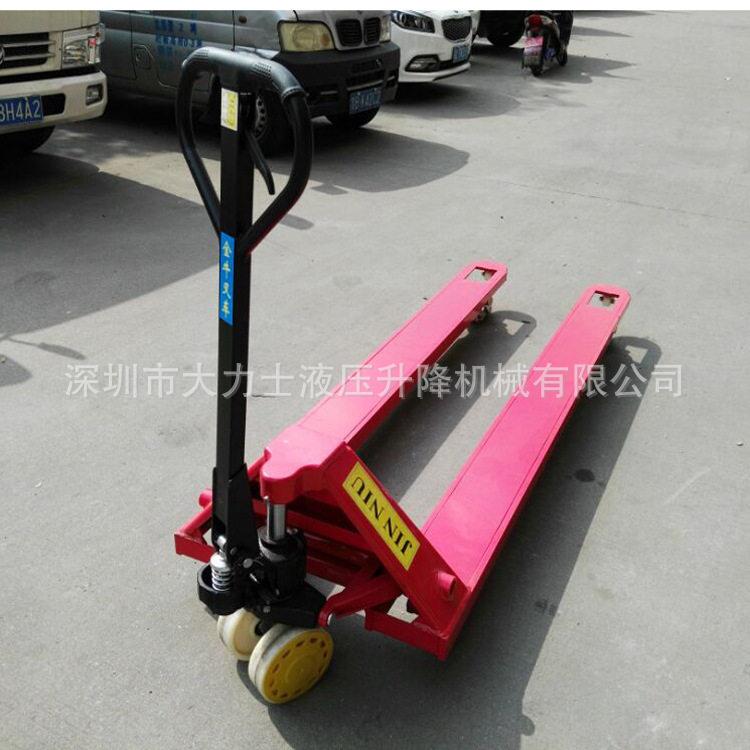 5吨金牛汇合力手动叉车 加长型手动液压托盘车手动液压搬运车