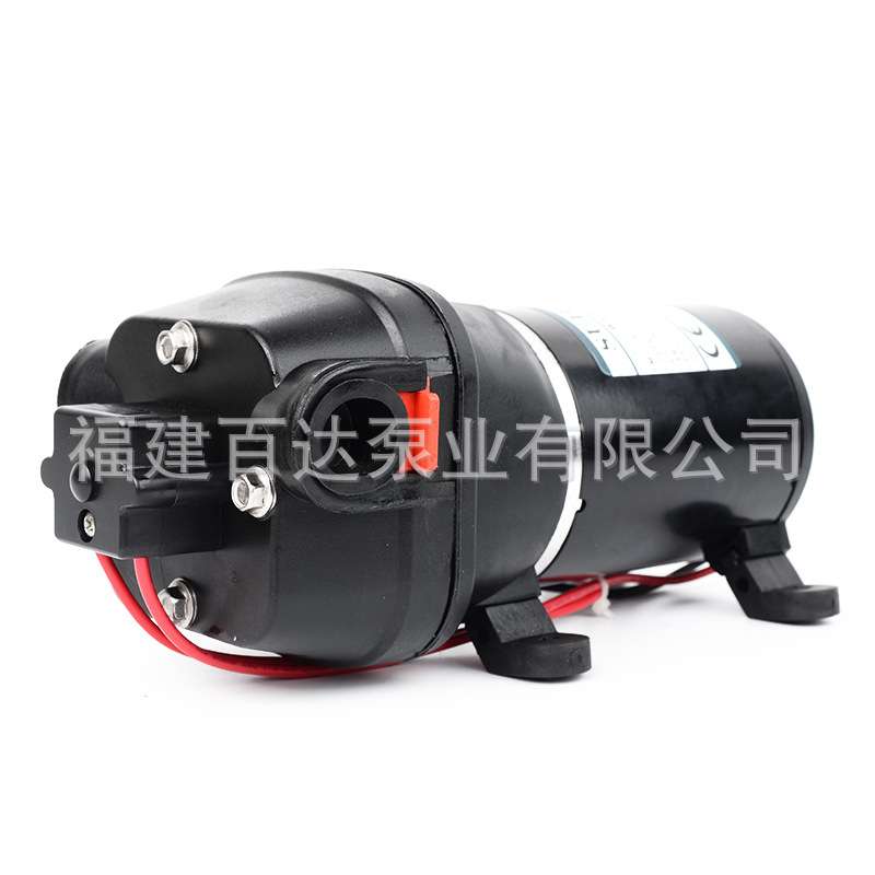 FL-100电动隔膜车载洗车泵12V24V直流吸水泵增压泵高压洗车泵