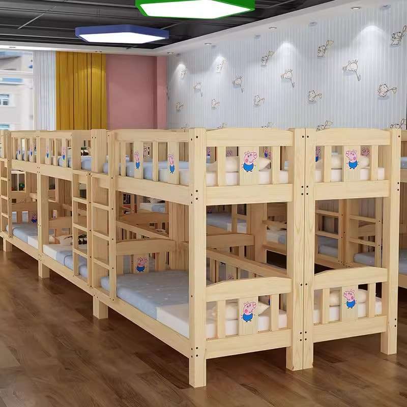 双层床幼儿园午睡上下床实木午托午休上下铺床小学生托管班儿童床