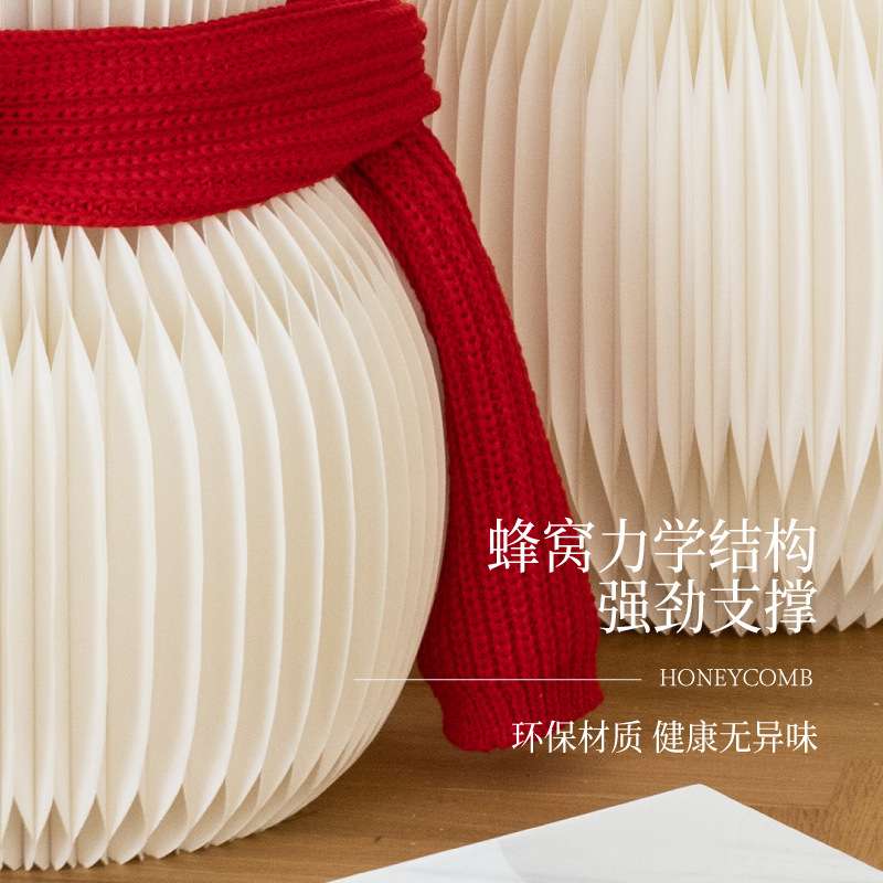 圣诞节装饰纸雪人摆件商场橱窗店面户外道具气氛北欧节日氛围