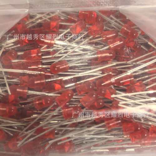 KENTO匡通F3 红发红短脚LED发光管 3MM 3AR2UD 插件LED灯珠