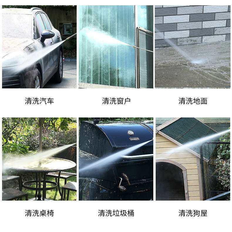 雷格LG-380A便携式高压清洗机不可调压自吸两用洗车机洗车年华