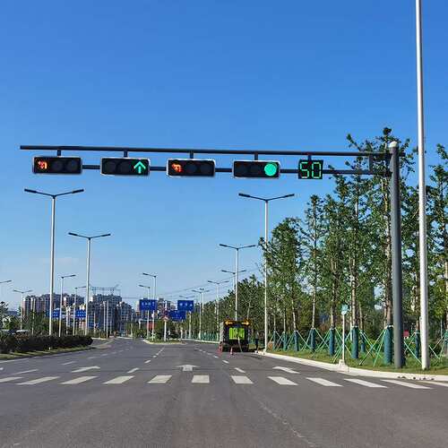 厂交通信号灯 定 制led道路红绿交通杆件 满屏信号灯标志杆件