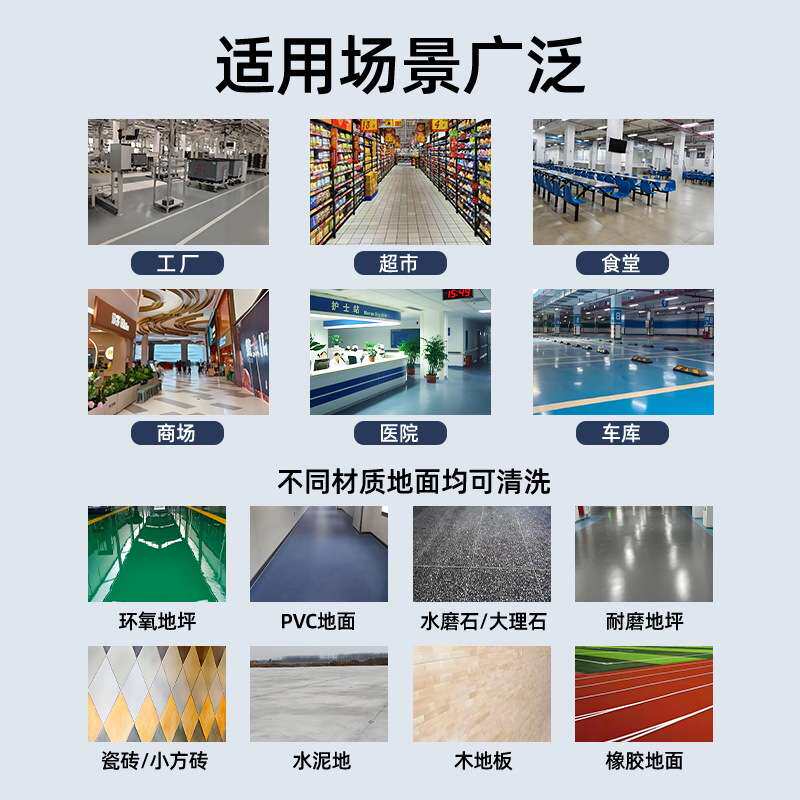 多功能手推式洗地机工业商用地面清洁机工厂超市仓库电动洗地机