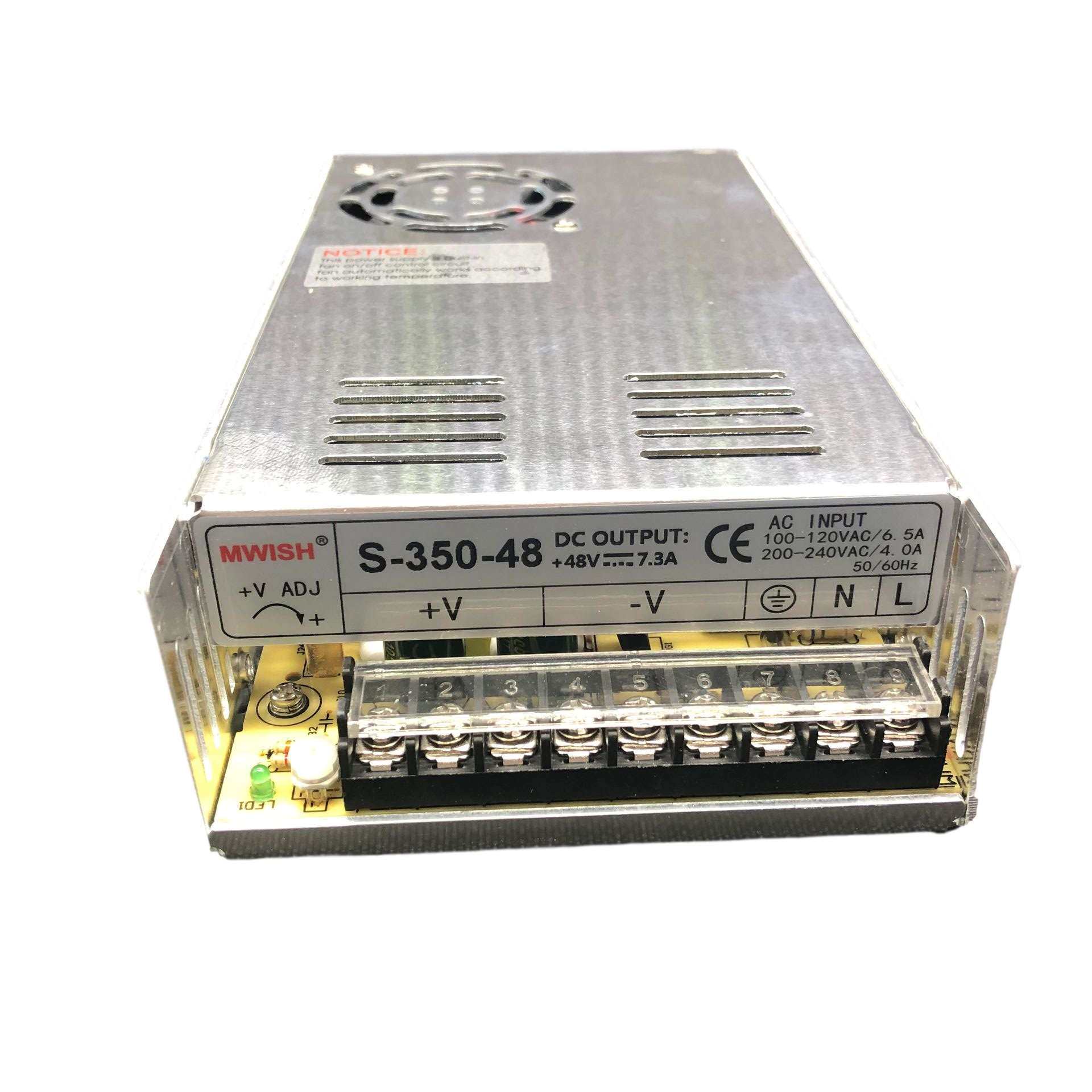 功放专用电源DC48V 7.3A 开关电源220转48V 直流 215*115*50mm