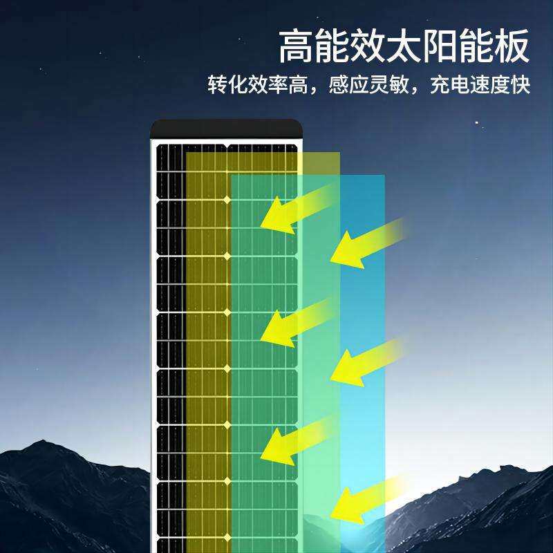 跨境一体化太阳能板太阳能路灯户外防水乡村工程led照明感应