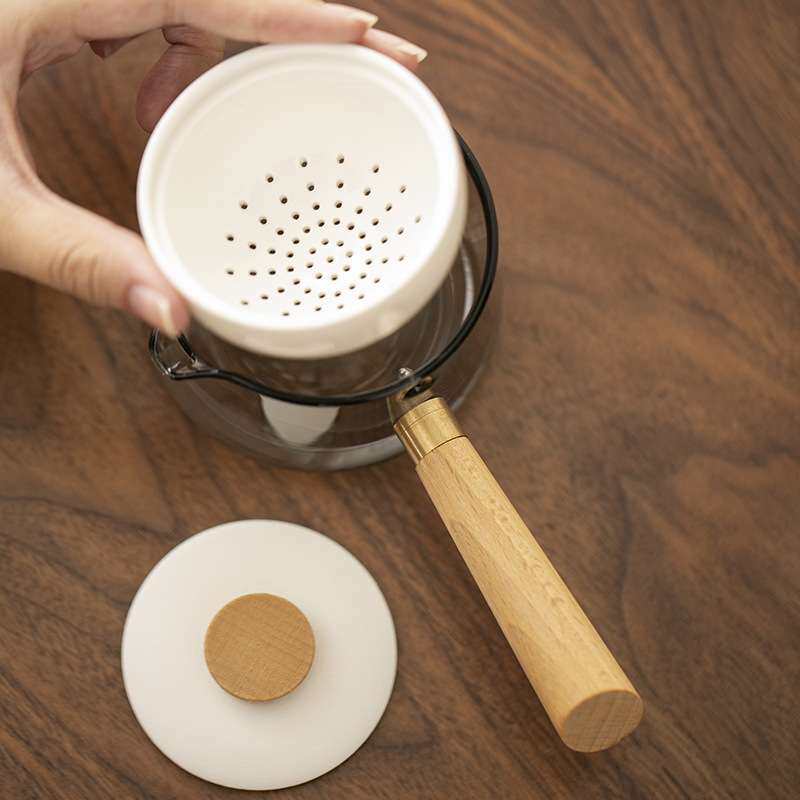 转转泡旅行茶具套装户外快客杯侧把玻璃自动泡茶器懒人泡茶神器