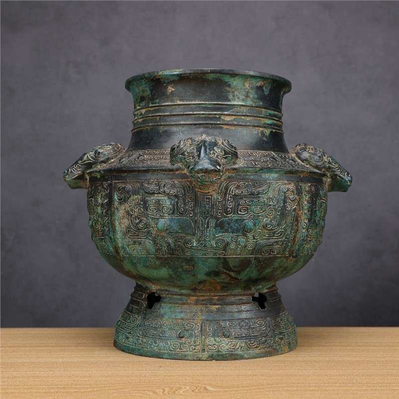 铜祥德古青铜器厂铸四羊瓿博物馆古玩收藏青铜器古董收藏