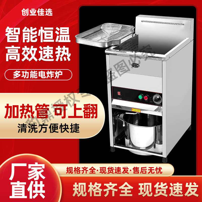 豹鼎立式商用电炸炉电炸锅油炸锅恒温炸炉炸鸡炉油条机摆摊炸串