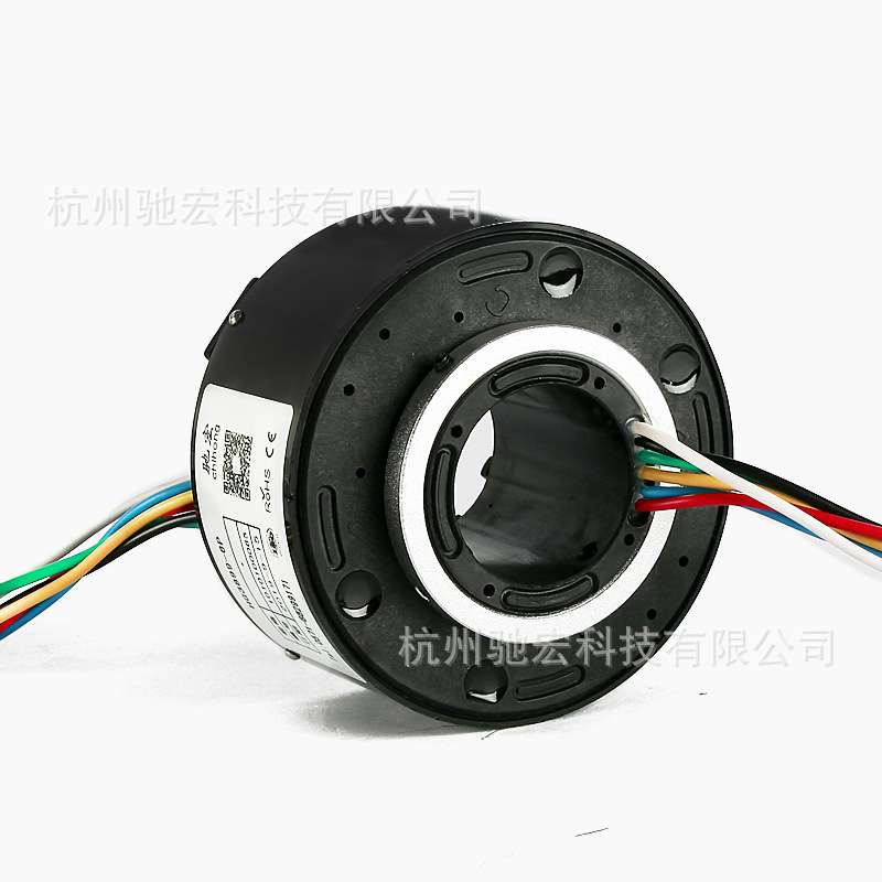 360度旋转导电滑环 电流10A 2 4 6 12路孔5-60mm过孔滑环厂家直销