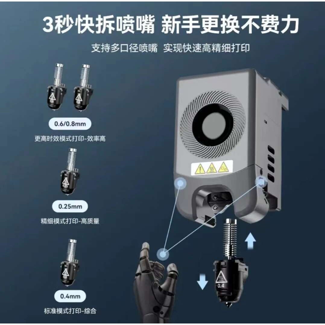 闪铸科技AD5M高速3D打印机高精度全自动调平桌面级FDM简单易上手