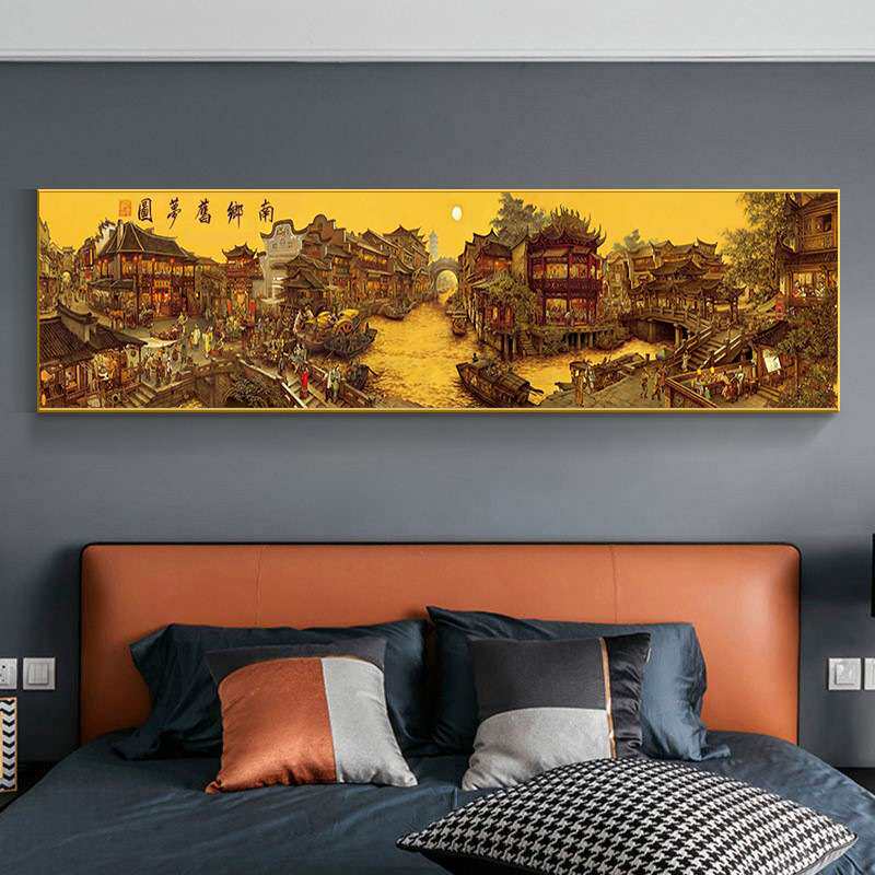 十字绣一件代发精准印花新款 南乡旧梦全景 客厅画餐厅画床头画