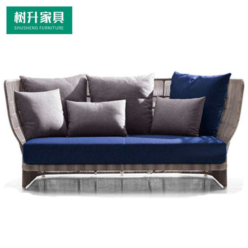 户外藤椅休闲室外庭院露天藤艺茶几组合时尚个性艺术藤编沙发客厅