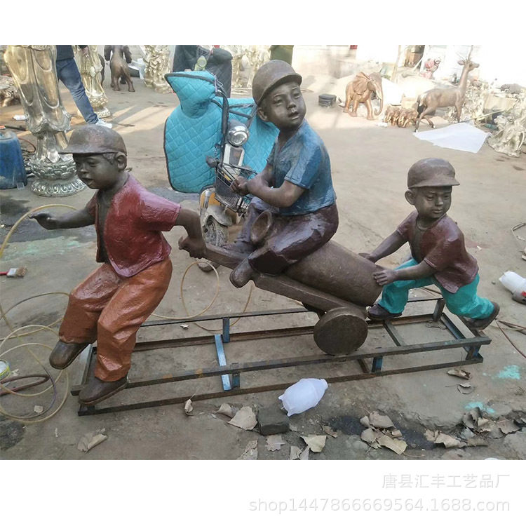 儿童雕塑批发现代人物铜雕铸铜人物雕塑校园人物铜像可定