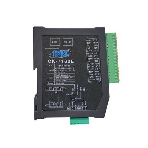 ModbusTCP模拟量输入转RS485以太网接口4-2S0m采集器稳定抗扰
