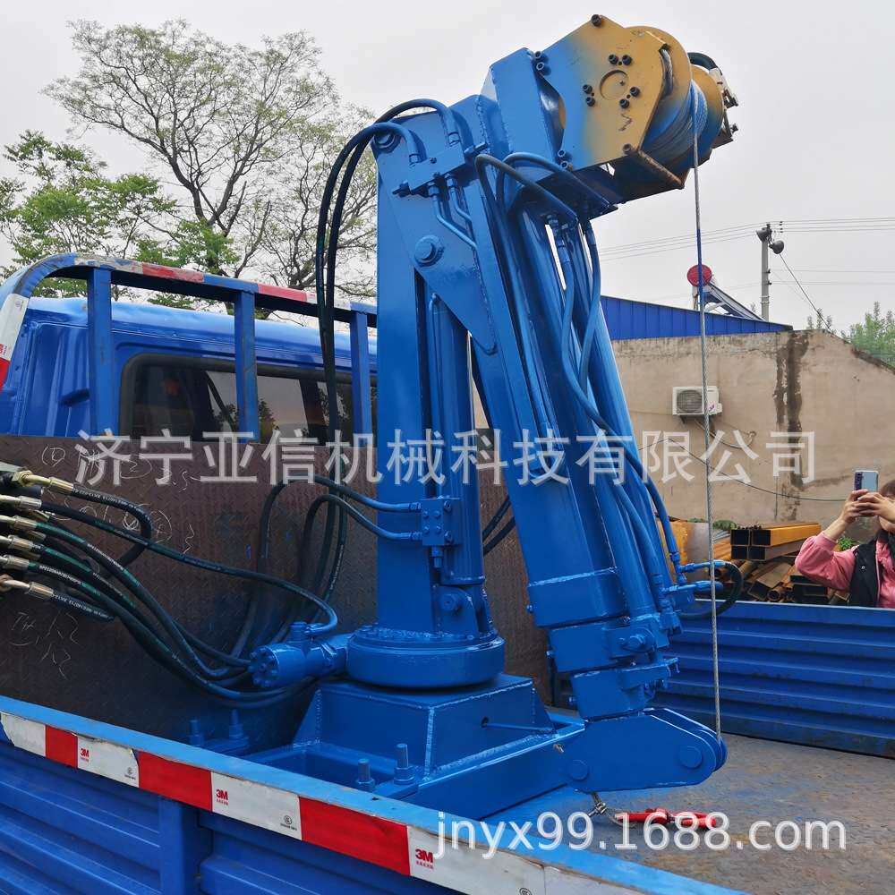 船用折臂吊 移动式折臂吊 车载2吨3吨折臂吊 轻卡车1.2吨随车吊