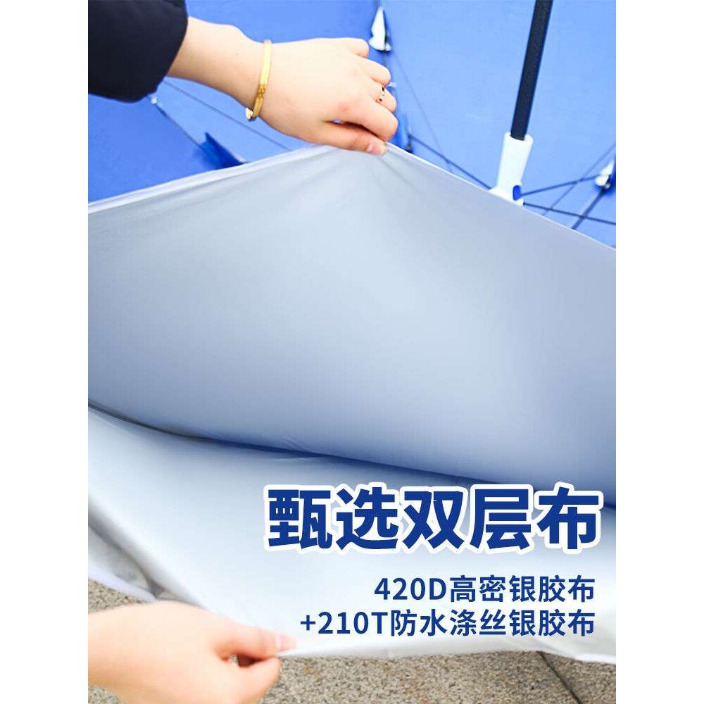 摆摊专用雨伞太阳伞摆地摊伞折叠户外商用四角大伞遮阳伞雨棚防雨