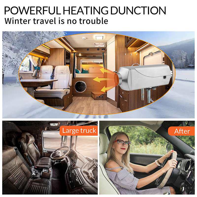 12V8KW柴油驻车加热器房车24V货车水暖空暖一体机发动机水箱预